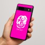 כיסוי בעיצוב אישי עם השם שלך לדגם - Google Pixel 7a 5G בעיצוב אנג'ל מוזיקלי