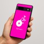 כיסוי בעיצוב אישי עם השם שלך לדגם - Google Pixel 7a 5G בעיצוב תקליטור - אזור מוזיקה