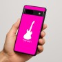 כיסוי בעיצוב אישי עם השם שלך לדגם - Google Pixel 7a 5G בעיצוב גיטרה