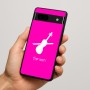 כיסוי בעיצוב אישי עם השם שלך לדגם - Google Pixel 7a 5G בעיצוב כינור