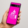 כיסוי בעיצוב אישי עם השם שלך לדגם - Google Pixel 7a 5G בעיצוב רוכב סוסים