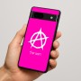 כיסוי בעיצוב אישי עם השם שלך לדגם - Google Pixel 7a 5G בעיצוב אנרכיה