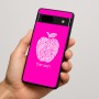 כיסוי בעיצוב אישי עם השם שלך לדגם - Google Pixel 7a 5G בעיצוב הדפס תפוח
