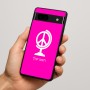 כיסוי בעיצוב אישי עם השם שלך לדגם - Google Pixel 7a 5G בעיצוב גלובוסי שלום