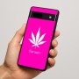 כיסוי בעיצוב אישי עם השם שלך לדגם - Google Pixel 7a 5G בעיצוב עלה מריחואנה - גראס