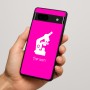 כיסוי בעיצוב אישי עם השם שלך לדגם - Google Pixel 7a 5G בעיצוב מיקרוסקופ