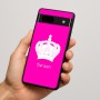 כיסוי בעיצוב אישי עם השם שלך לדגם - Google Pixel 7a 5G בעיצוב כתר מלכותי