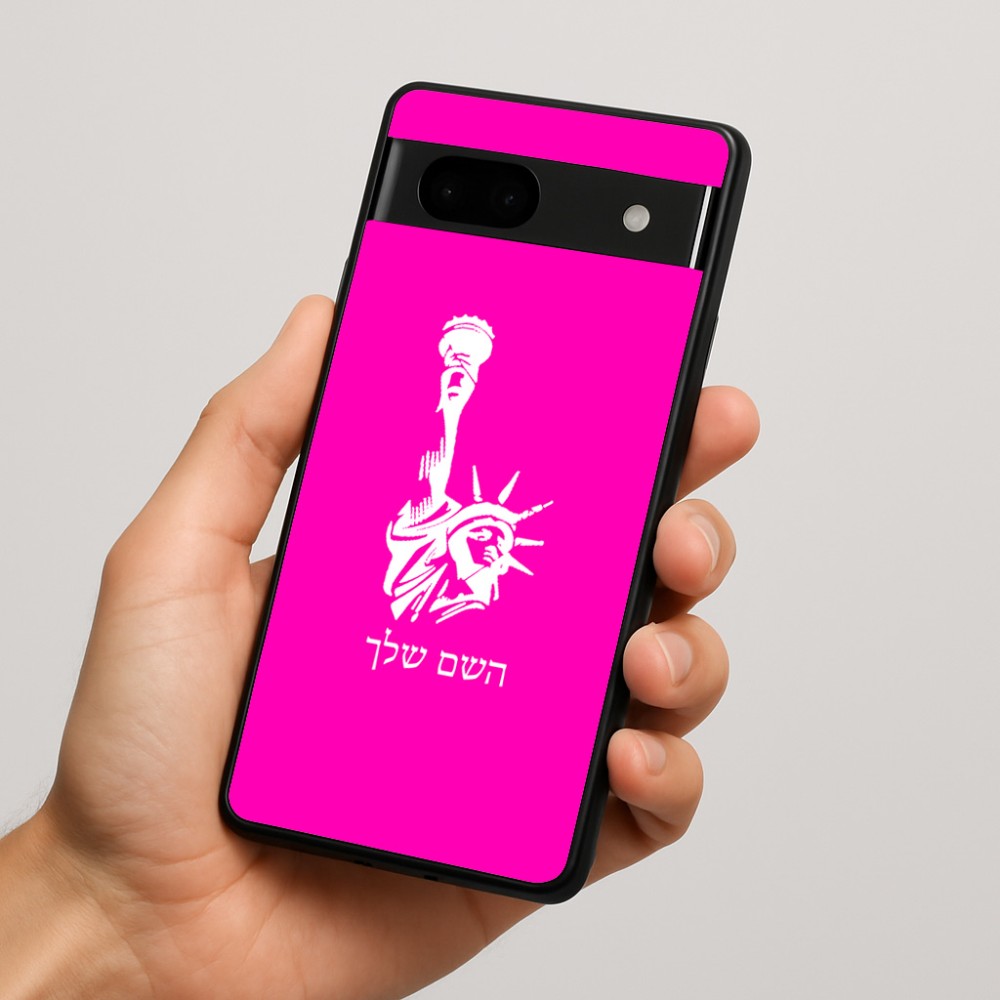 כיסוי בעיצוב אישי עם השם שלך לדגם - Google Pixel 7a 5G בעיצוב פסל החירות