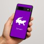 כיסוי בעיצוב אישי עם השם שלך לדגם - Google Pixel 7a 5G בעיצוב תנין