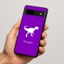 כיסוי בעיצוב אישי עם השם שלך לדגם - Google Pixel 7a 5G בעיצוב דינוזאור