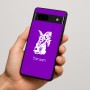 כיסוי בעיצוב אישי עם השם שלך לדגם - Google Pixel 7a 5G בעיצוב ארנב מחזיק גזר