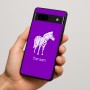 כיסוי בעיצוב אישי עם השם שלך לדגם - Google Pixel 7a 5G בעיצוב זברה