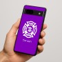כיסוי בעיצוב אישי עם השם שלך לדגם - Google Pixel 7a 5G בעיצוב כבאי - תגית