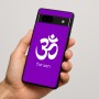 כיסוי בעיצוב אישי עם השם שלך לדגם - Google Pixel 7a 5G בעיצוב סמל אום