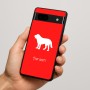 כיסוי בעיצוב אישי עם השם שלך לדגם - Google Pixel 7a 5G בעיצוב כלב