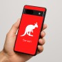כיסוי בעיצוב אישי עם השם שלך לדגם - Google Pixel 7a 5G בעיצוב קנגורו