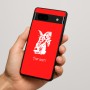 כיסוי בעיצוב אישי עם השם שלך לדגם - Google Pixel 7a 5G בעיצוב ארנב מחזיק גזר