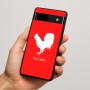 כיסוי בעיצוב אישי עם השם שלך לדגם - Google Pixel 7a 5G בעיצוב תרנגול
