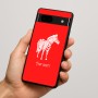 כיסוי בעיצוב אישי עם השם שלך לדגם - Google Pixel 7a 5G בעיצוב זברה