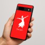 כיסוי בעיצוב אישי עם השם שלך לדגם - Google Pixel 7a 5G בעיצוב בלרינה