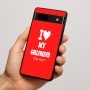 כיסוי בעיצוב אישי עם השם שלך לדגם - Google Pixel 7a 5G בעיצוב אוהב את החברה שלי
