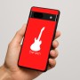 כיסוי בעיצוב אישי עם השם שלך לדגם - Google Pixel 7a 5G בעיצוב גיטרה