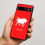 כיסוי בעיצוב אישי עם השם שלך לדגם - Google Pixel 7a 5G בעיצוב מזלות - שור