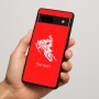 כיסוי בעיצוב אישי עם השם שלך לדגם - Google Pixel 7a 5G בעיצוב אופנוע שלג
