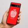 כיסוי בעיצוב אישי עם השם שלך לדגם - Google Pixel 7a 5G בעיצוב הדפס תפוח