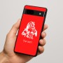 כיסוי בעיצוב אישי עם השם שלך לדגם - Google Pixel 7a 5G בעיצוב סנטה קלאוס