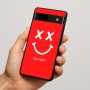 כיסוי בעיצוב אישי עם השם שלך לדגם - Google Pixel 7a 5G בעיצוב סמיילי