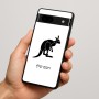 כיסוי בעיצוב אישי עם השם שלך לדגם - Google Pixel 7a 5G בעיצוב קנגורו