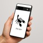 כיסוי בעיצוב אישי עם השם שלך לדגם - Google Pixel 7a 5G בעיצוב עקרב
