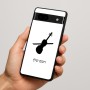 כיסוי בעיצוב אישי עם השם שלך לדגם - Google Pixel 7a 5G בעיצוב כינור