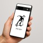 כיסוי בעיצוב אישי עם השם שלך לדגם - Google Pixel 7a 5G בעיצוב ילד סקייטבורד