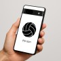 כיסוי בעיצוב אישי עם השם שלך לדגם - Google Pixel 7a 5G בעיצוב כדור כדורעף