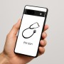 כיסוי בעיצוב אישי עם השם שלך לדגם - Google Pixel 7a 5G בעיצוב סטטוסקופ רופא