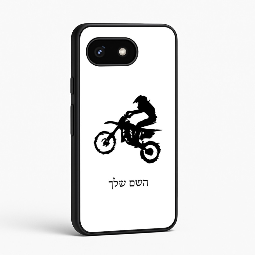 כיסוי בעיצוב אישי עם השם שלך לדגם - Google Pixel 8 5G בעיצוב מוטוקרוס
