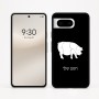 כיסוי בעיצוב אישי עם השם שלך לדגם - Google Pixel 8 5G בעיצוב חזיר