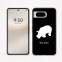 כיסוי בעיצוב אישי עם השם שלך לדגם - Google Pixel 8 5G בעיצוב קרנף