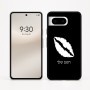 כיסוי בעיצוב אישי עם השם שלך לדגם - Google Pixel 8 5G בעיצוב שפתיים - נשיקה