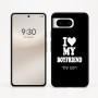כיסוי בעיצוב אישי עם השם שלך לדגם - Google Pixel 8 5G בעיצוב אוהבת את החבר שלי