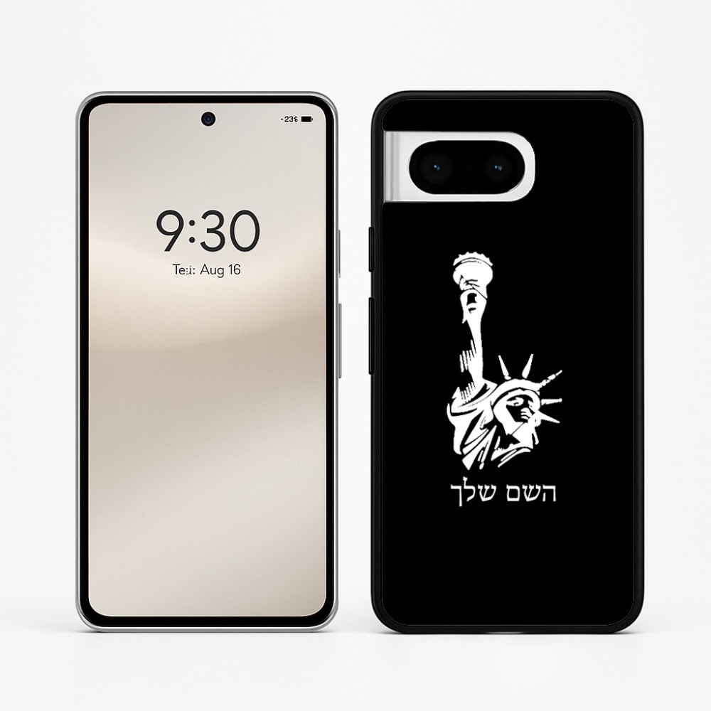 כיסוי בעיצוב אישי עם השם שלך לדגם - Google Pixel 8 5G בעיצוב פסל החירות