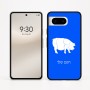 כיסוי בעיצוב אישי עם השם שלך לדגם - Google Pixel 8 5G בעיצוב חזיר