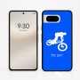 כיסוי בעיצוב אישי עם השם שלך לדגם - Google Pixel 8 5G בעיצוב רוכב אופניים
