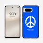 כיסוי בעיצוב אישי עם השם שלך לדגם - Google Pixel 8 5G בעיצוב סמל השלום