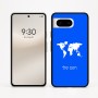 כיסוי בעיצוב אישי עם השם שלך לדגם - Google Pixel 8 5G בעיצוב מפת העולם