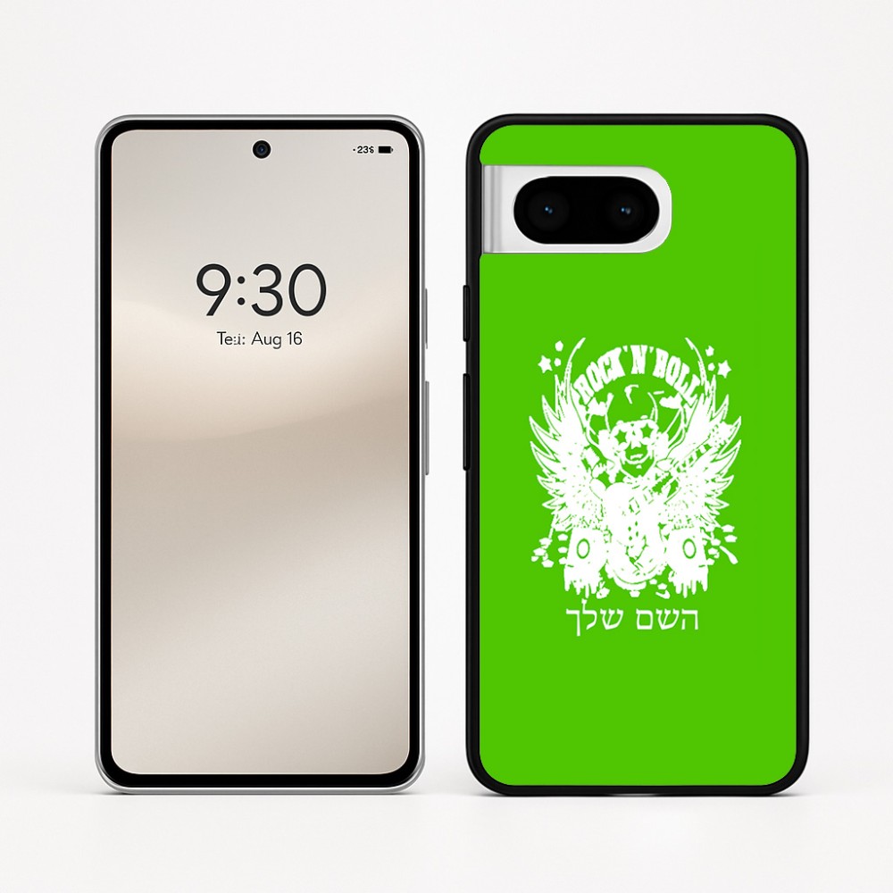 כיסוי בעיצוב אישי עם השם שלך לדגם - Google Pixel 8 5G בעיצוב רוקנרול
