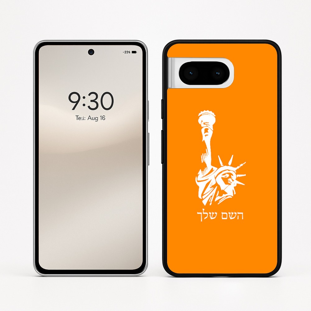 כיסוי בעיצוב אישי עם השם שלך לדגם - Google Pixel 8 5G בעיצוב פסל החירות