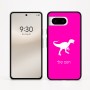 כיסוי בעיצוב אישי עם השם שלך לדגם - Google Pixel 8 5G בעיצוב דינוזאור